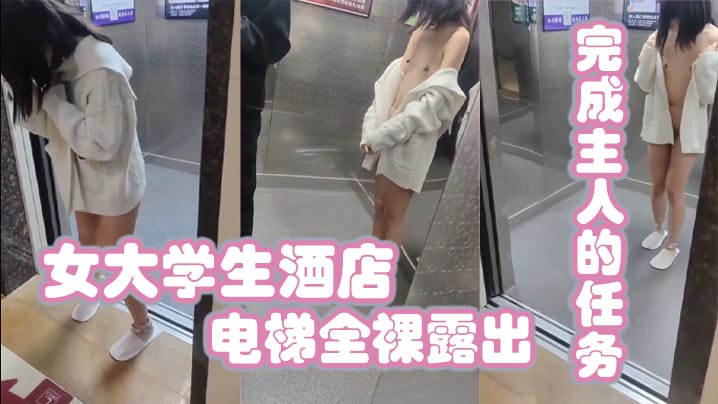 女大学生酒店电梯全裸露出完成主人的任务海报剧照