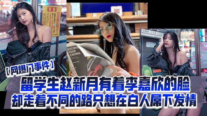 网爆门事件留学生赵新月有着李嘉欣的脸却走着不同的路只想在白人屌下发情海报剧照