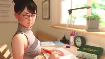 动漫激情~爆乳眼镜娘老师的奖赏 口交乳交海报剧照