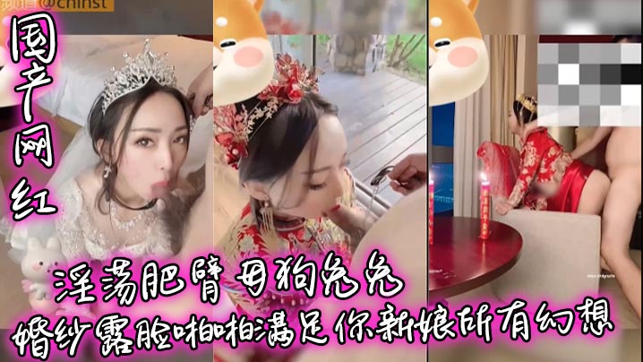 【国产网红】淫荡肥臂母狗兔兔婚纱露脸啪啪满足你新娘所有幻想海报剧照