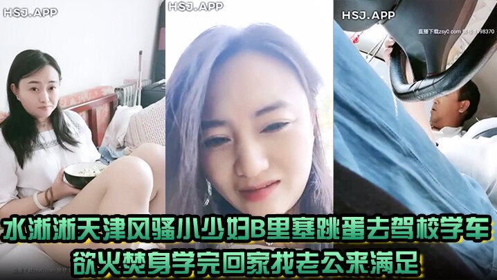 水淅淅天津风骚小少妇B里塞跳蛋去驾校学车欲火焚身学完回家找老公来满足海报剧照