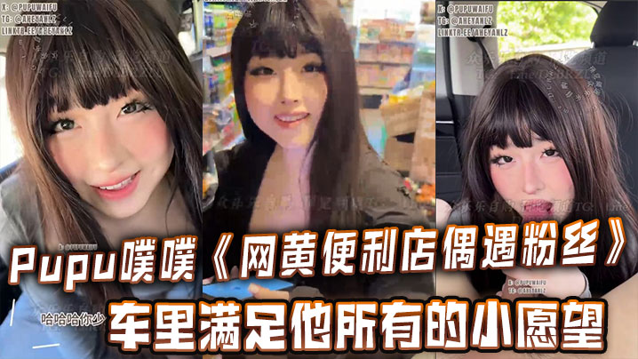 Pupu噗噗《网黄便利店偶遇粉丝》在车里满足他所有的小愿望，车内口交，足交，打飞机，很快就射了两次海报剧照