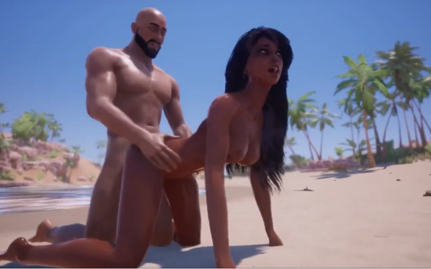 【3D】部落女王和酋长在无人的沙滩上激情SEX海报剧照