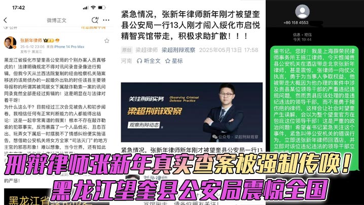 刑辩律师张新年真实查案被强制传唤！黑龙江望奎县公安局震惊全国海报剧照
